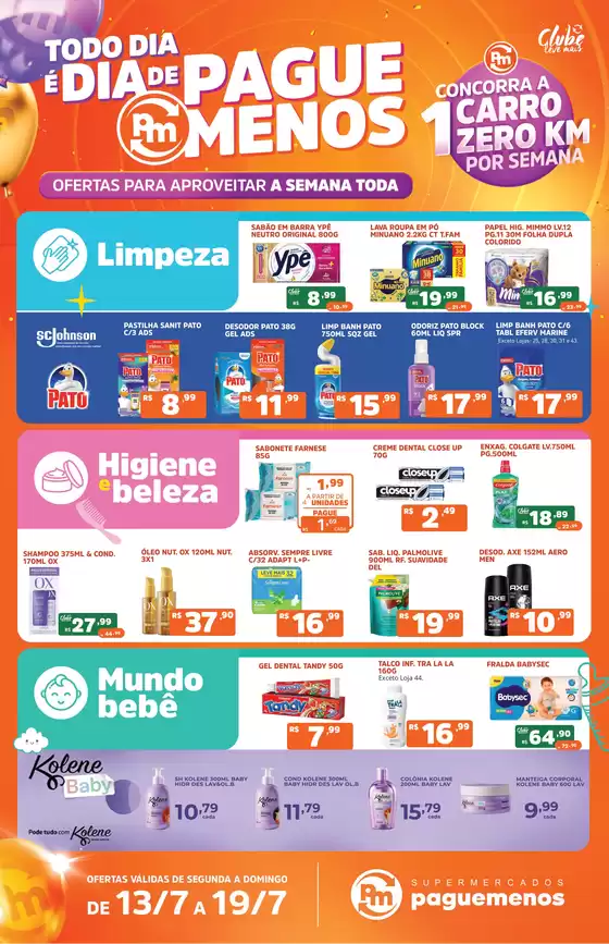 Catálogo Supermercados Pague Menos | Ofertas pague menos todo dia e dia de spm 13jul a 19jul | 2026-07-13T00:00:00.000Z - 2026-07-19T00:00:00.000Z