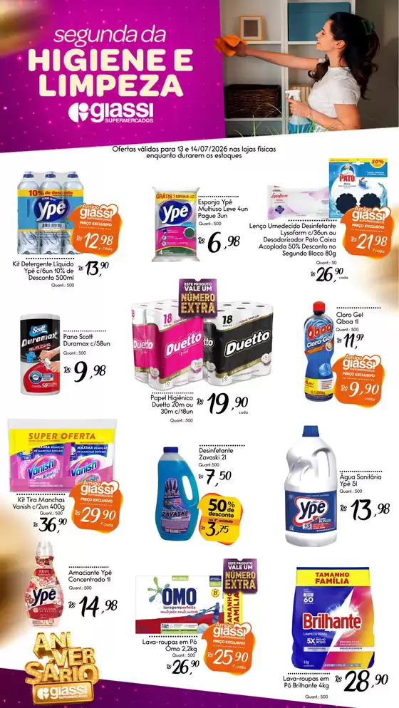 Catálogo Giassi Supermercados | Encarte Giassi Supermercados | 2026-07-13T00:00:00.000Z - 2026-07-14T00:00:00.000Z