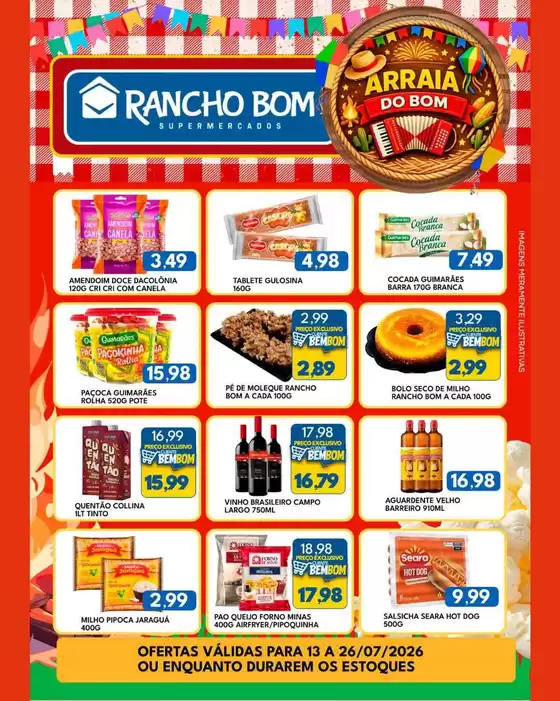 Catálogo Rancho Bom Supermercados | Melhores ofertas para todos os caçadores de pechinchas | 2026-07-13T00:00:00.000Z - 2026-07-26T00:00:00.000Z