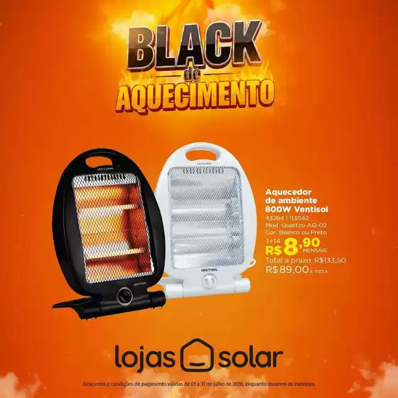 Catálogo Lojas Solar | Promoções especiais em andamento | 2026-07-01T00:00:00.000Z - 2026-07-31T00:00:00.000Z