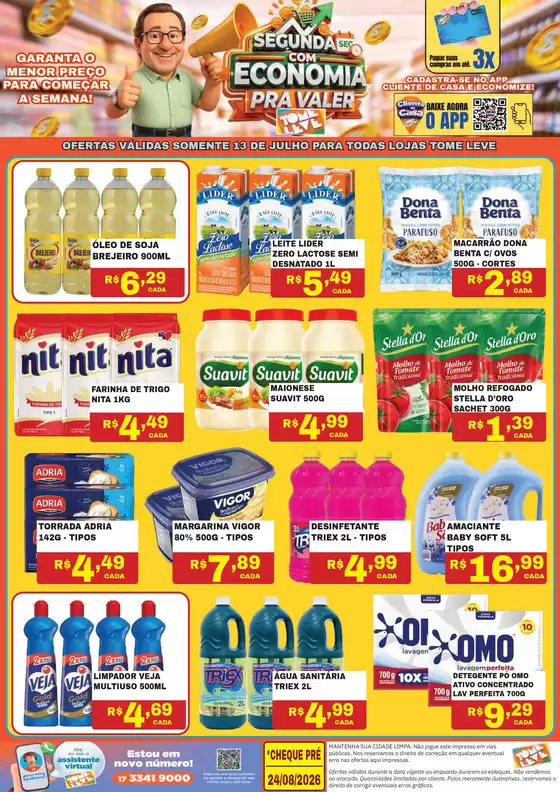 Catálogo Tome Leve | Nossas melhores ofertas para você | 2026-07-13T00:00:00.000Z - 2026-07-13T00:00:00.000Z