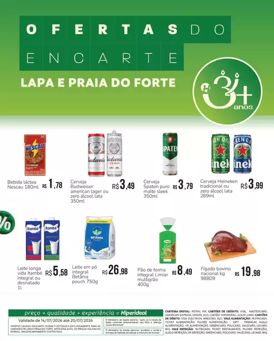Catálogo Hiperideal Supermercados | Ofertas especiais atraentes para todos | 2026-07-13T00:00:00.000Z - 2026-07-20T00:00:00.000Z