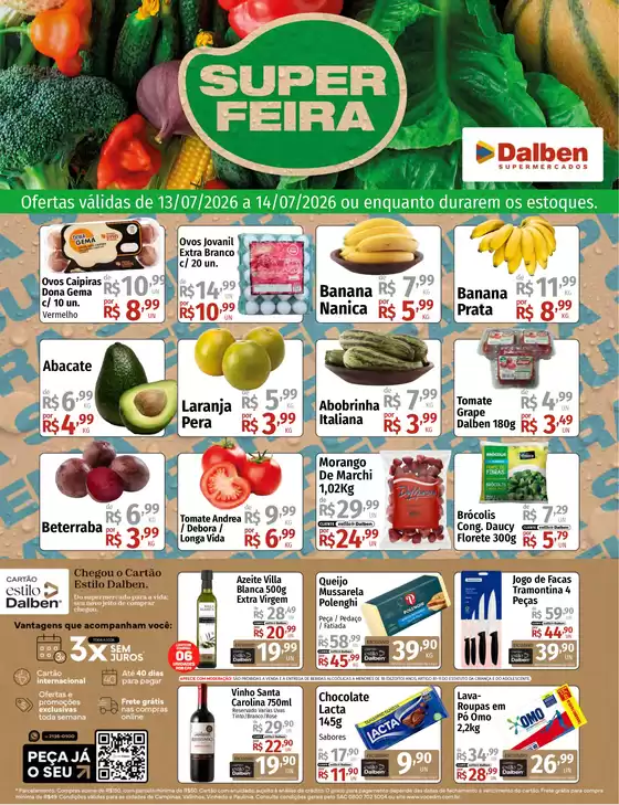 Catálogo Supermercado Dalben | SUPER FEIRA | 2026-07-13T00:00:00.000Z - 2026-07-14T00:00:00.000Z
