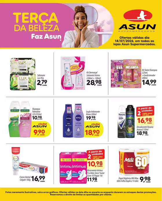 Catálogo Asun | Terça da Higiene e Beleza | 2026-07-14T00:00:00.000Z - 2026-07-14T00:00:00.000Z