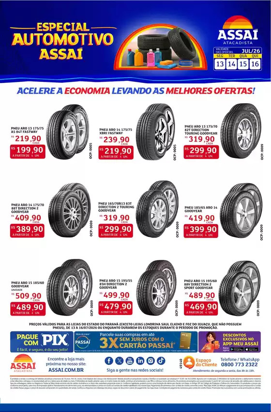 Catálogo Assaí Atacadista | Encarte Assaí Atacadista 49140-241 | 2026-07-13T00:00:00.000Z - 2026-07-16T00:00:00.000Z