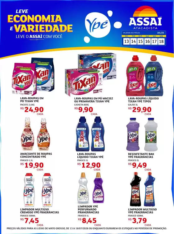 Catálogo Assaí Atacadista | Encarte Assaí Atacadista 49197-38 | 2026-07-13T00:00:00.000Z - 2026-07-18T00:00:00.000Z