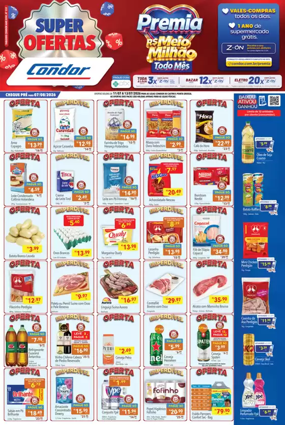 Catálogo Supermercados Condor | Nossas melhores pechinchas | 2026-07-11T00:00:00.000Z - 2026-07-13T00:00:00.000Z