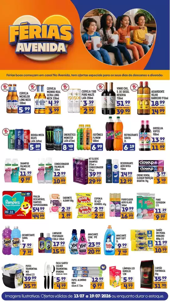 Catálogo Supermercados Avenida | Melhores ofertas e descontos | 2026-07-13T00:00:00.000Z - 2026-07-19T00:00:00.000Z