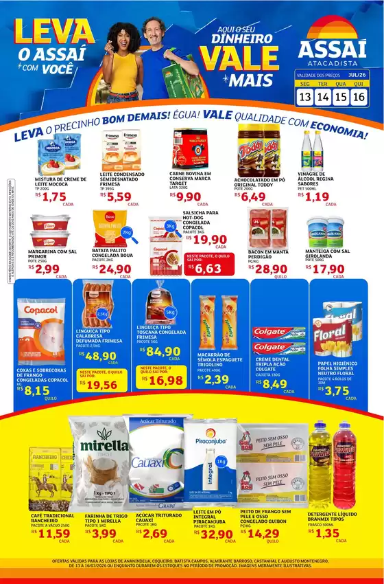 Catálogo Assaí Atacadista | Encarte Assaí Atacadista 49085-63 | 2026-07-13T00:00:00.000Z - 2026-07-16T00:00:00.000Z