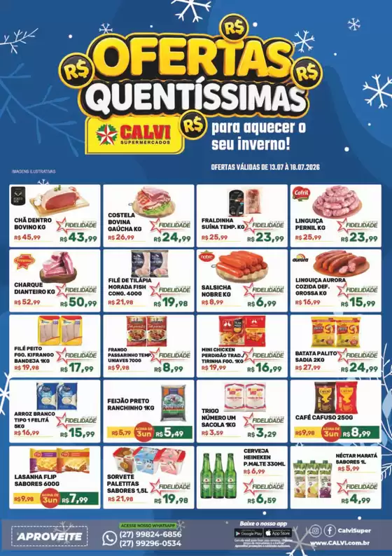 Catálogo Calvi Supermercados | Ofertas Quantinhas  | 2026-07-13T00:00:00.000Z - 2026-07-18T00:00:00.000Z