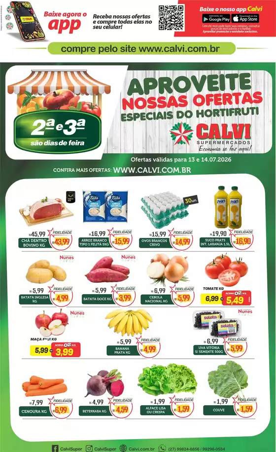 Catálogo Calvi Supermercados | Aproveite Nossas Ofertas | 2026-07-13T00:00:00.000Z - 2026-07-14T00:00:00.000Z