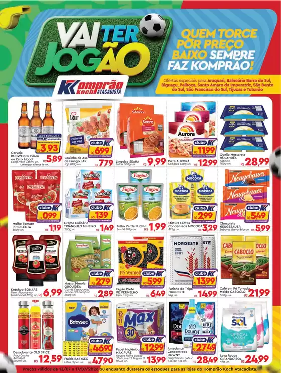 Catálogo Komprão Atacadista em Estrela do Sul | Encarte Komprão Atacadista | 2026-07-13T00:00:00.000Z - 2026-07-17T00:00:00.000Z