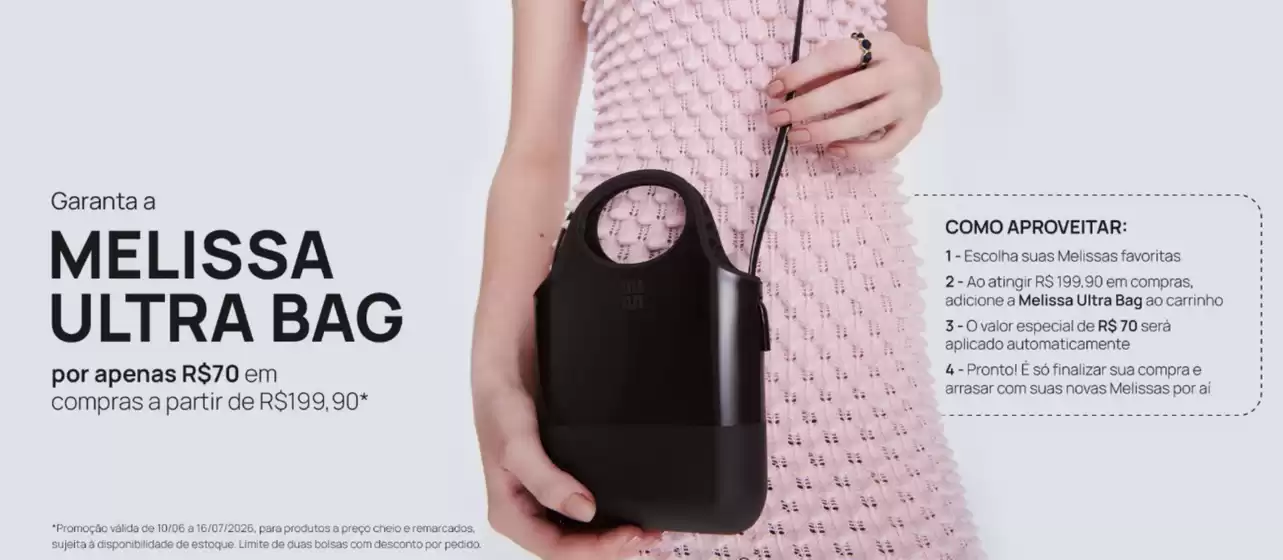 Catálogo Melissa | Melissa ultra bag | 2026-07-14T00:00:00.000Z - 2026-07-16T00:00:00.000Z