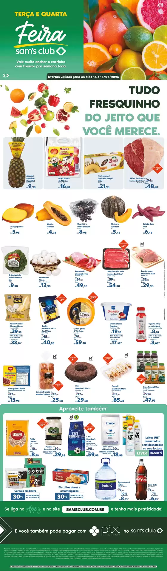 Catálogo Sam's Club em Nova Ponte | Nossas melhores pechinchas | 2026-07-14T00:00:00.000Z - 2026-07-15T00:00:00.000Z