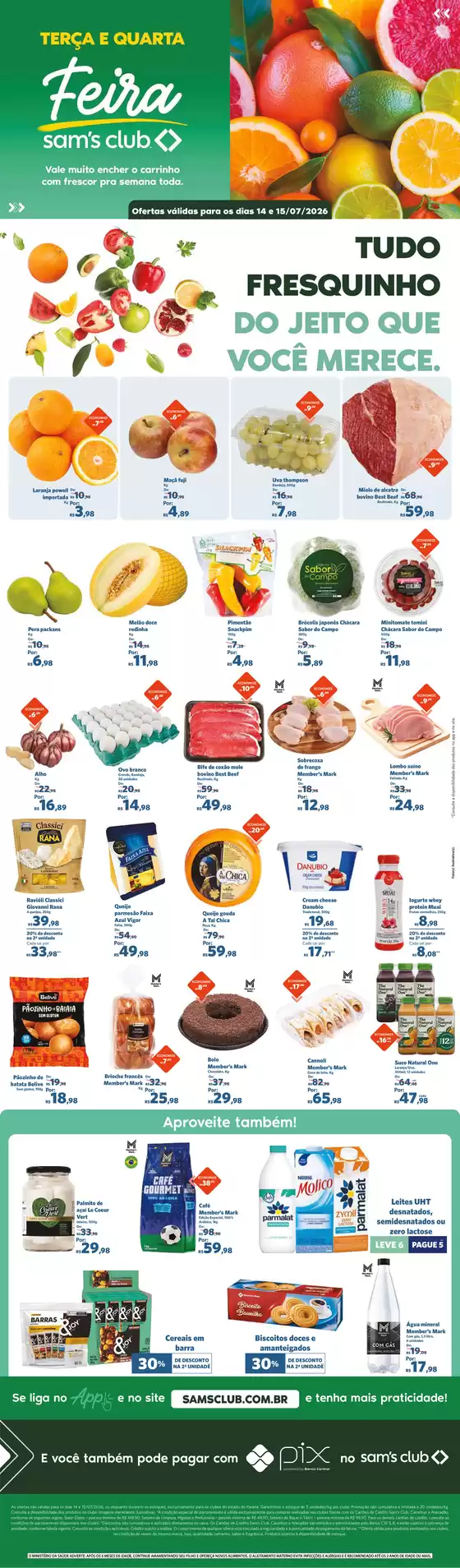 Catálogo Sam's Club | Nossas melhores ofertas para você | 2026-07-14T00:00:00.000Z - 2026-07-15T00:00:00.000Z