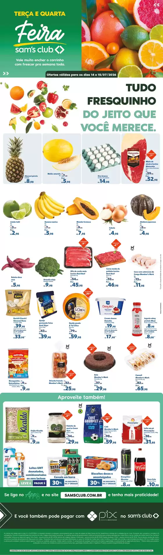 Catálogo Sam's Club em Nova Ponte | Ofertas exclusivas | 2026-07-14T00:00:00.000Z - 2026-07-15T00:00:00.000Z
