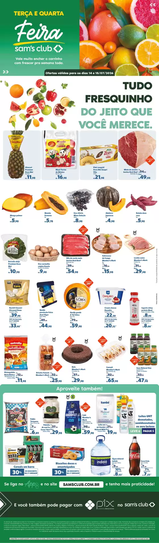 Catálogo Sam's Club em Nova Ponte | Promoções especiais em andamento | 2026-07-14T00:00:00.000Z - 2026-07-15T00:00:00.000Z