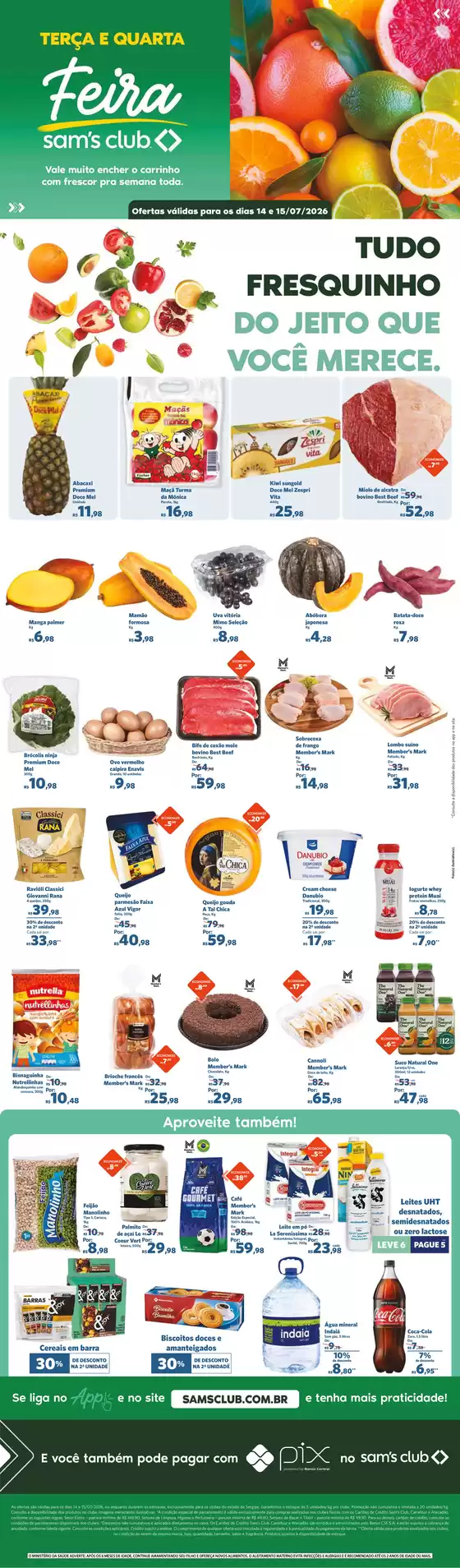 Catálogo Sam's Club em Nova Ponte | Descontos e promoções | 2026-07-14T00:00:00.000Z - 2026-07-15T00:00:00.000Z