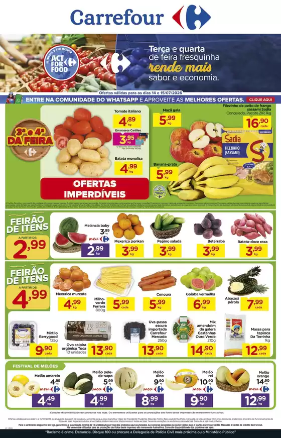 Catálogo Carrefour em Linhares | Ofertas especiais para você | 2026-07-14T00:00:00.000Z - 2026-07-15T00:00:00.000Z