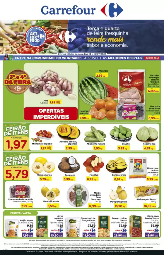 Catálogo Carrefour em Linhares | Grandes descontos em produtos selecionados | 2026-07-14T00:00:00.000Z - 2026-07-15T00:00:00.000Z