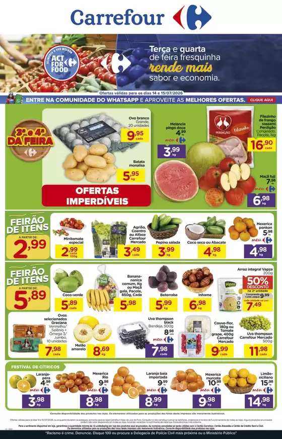 Catálogo Carrefour em Linhares | Novas ofertas para descobrir | 2026-07-14T00:00:00.000Z - 2026-07-15T00:00:00.000Z