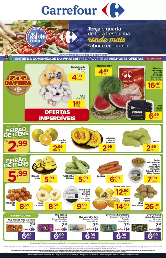 Catálogo Carrefour em Linhares | Ótima oferta para todos os clientes | 2026-07-14T00:00:00.000Z - 2026-07-15T00:00:00.000Z
