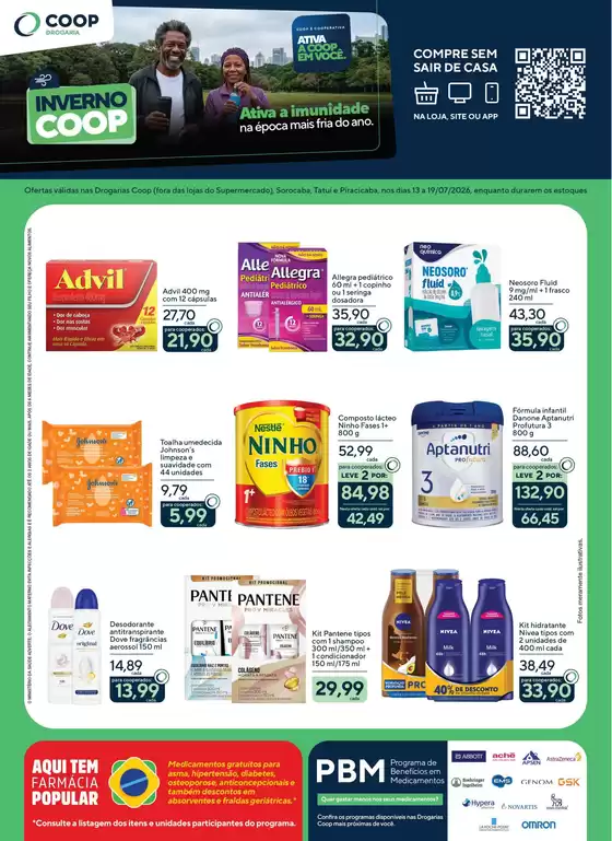 Catálogo Coop em Campo Mourão | Coop Inverno Drogaria 13 a 19.07 EXTERNAS SOROCABA | 2026-07-13T00:00:00.000Z - 2026-07-19T00:00:00.000Z