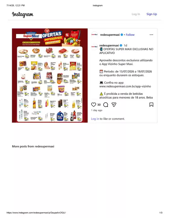 Catálogo SuperMaxi em Catanduva | Ofertas Imperivies | 2026-07-14T00:00:00.000Z - 2026-07-19T00:00:00.000Z