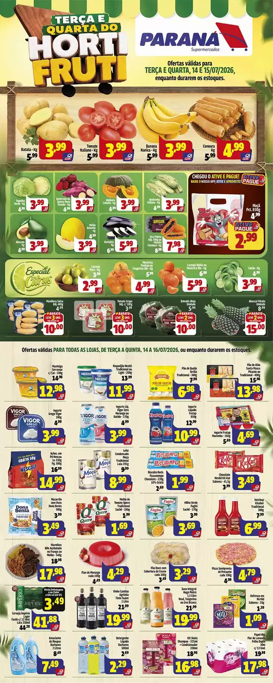 Catálogo Paraná Supermercados em Catanduva | Pechinchas e ofertas atuais | 2026-07-14T00:00:00.000Z - 2026-07-16T00:00:00.000Z