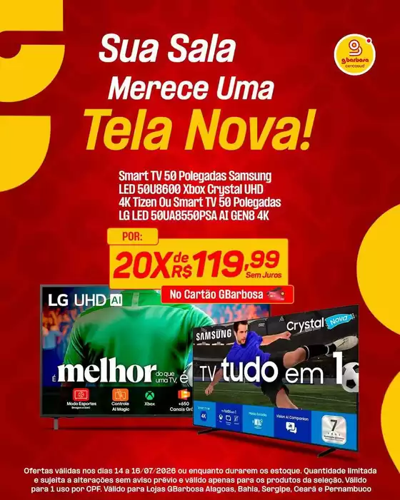 Catálogo GBarbosa | Encarte Gbarbosa | 2026-07-14T00:00:00.000Z - 2026-07-16T00:00:00.000Z