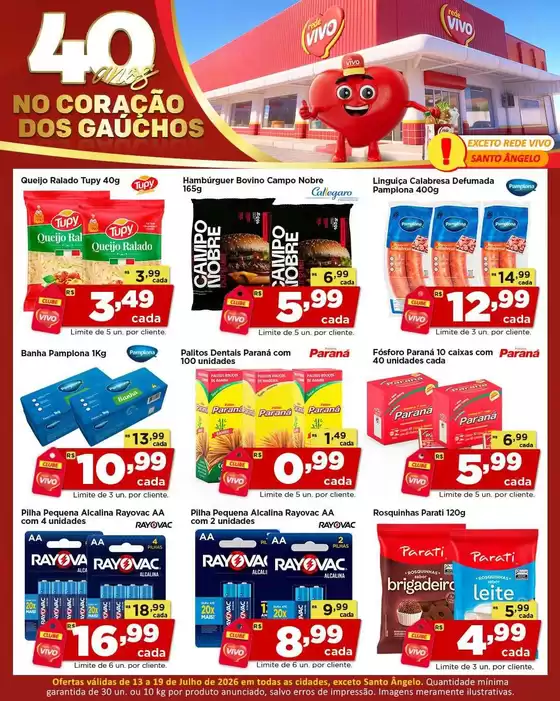 Catálogo Rede Vivo | Encarte Rede Vivo | 2026-07-13T00:00:00.000Z - 2026-07-19T00:00:00.000Z