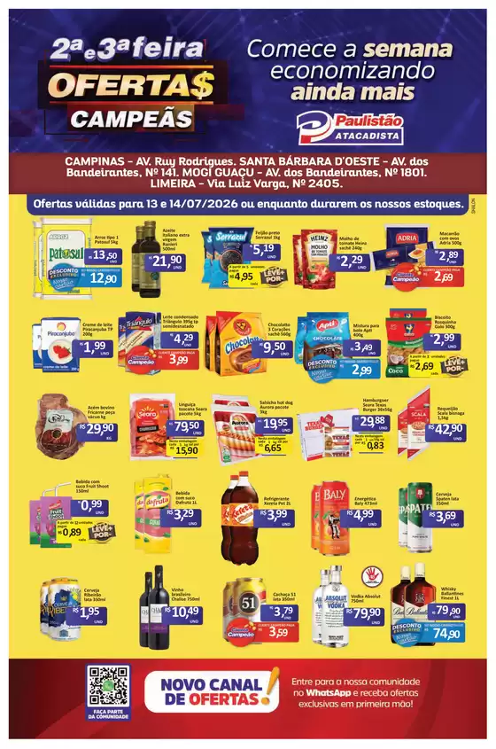 Catálogo Paulistão Atacadista | Ofertas e promoções atuais | 2026-07-13T00:00:00.000Z - 2026-07-14T00:00:00.000Z