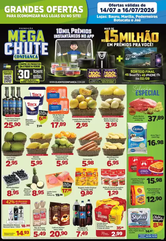 Catálogo Confiança Supermercados | TROCA tabloide rede 1407 2026 WPP | 2026-07-14T00:00:00.000Z - 2026-07-16T00:00:00.000Z