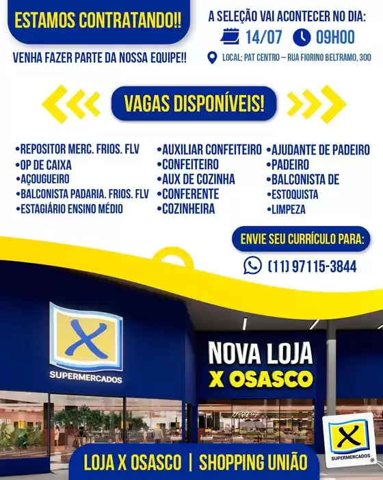 Catálogo X Supermercados em Campo Largo | Nossas melhores pechinchas | 2026-07-14T00:00:00.000Z - 2026-07-14T00:00:00.000Z