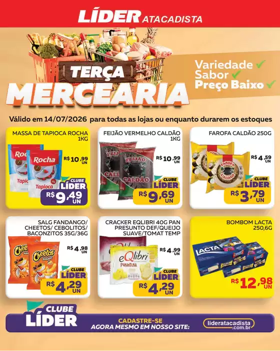Catálogo Líder Atacadista | Cópia encarte terça da padaria e mer | 2026-07-14T00:00:00.000Z - 2026-07-14T00:00:00.000Z