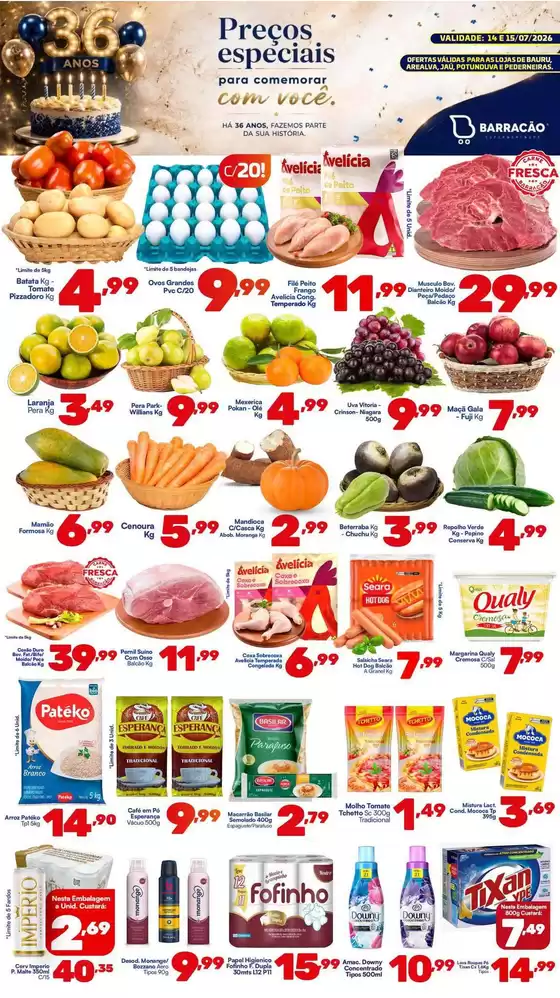 Catálogo Barracão Supermercado | Encarte Barracão Supermercado | 2026-07-14T00:00:00.000Z - 2026-07-15T00:00:00.000Z