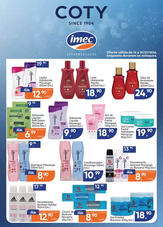 Catálogo Imec Supermercados | BAIXA 16989 USAR ESTE IMEC Coty 14 a 190726 | 2026-07-14T00:00:00.000Z - 2026-07-19T00:00:00.000Z
