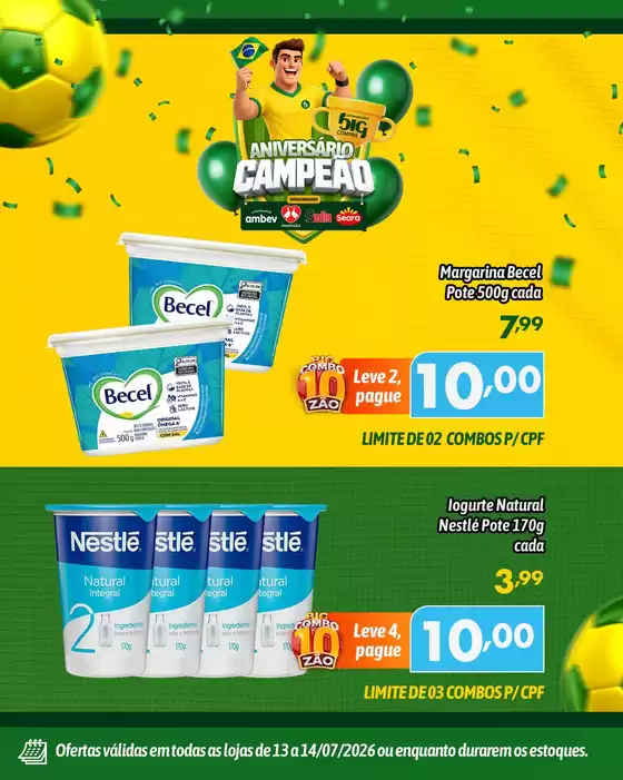 Catálogo Supermercados Big Compra | Ótima oferta para caçadores de pechinchas | 2026-07-13T00:00:00.000Z - 2026-07-14T00:00:00.000Z