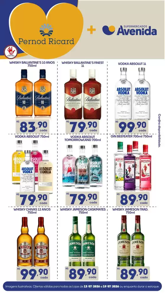 Catálogo Supermercados Avenida | Ótima oferta para caçadores de pechinchas | 2026-07-13T00:00:00.000Z - 2026-07-19T00:00:00.000Z