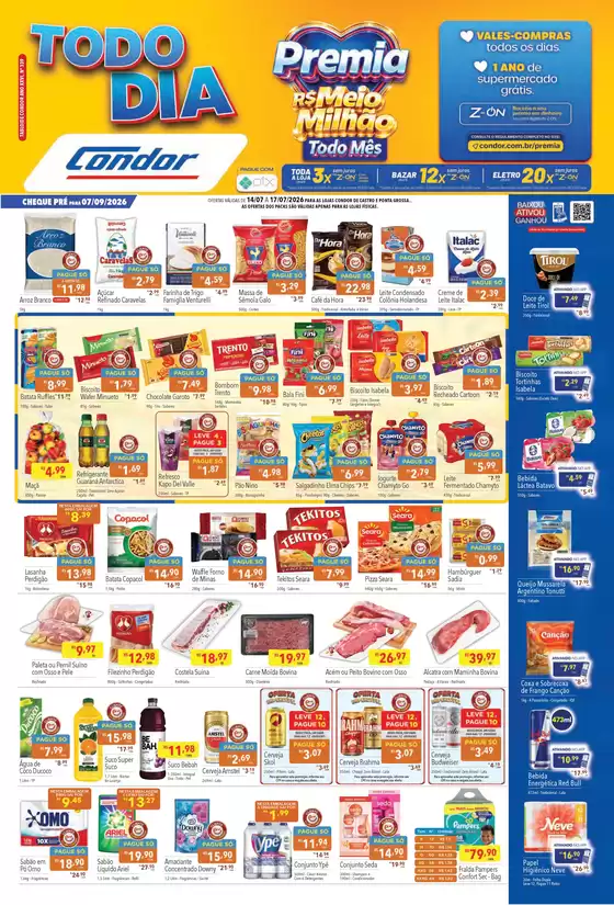 Catálogo Supermercados Condor | Ampla seleção de ofertas | 2026-07-14T00:00:00.000Z - 2026-09-07T00:00:00.000Z