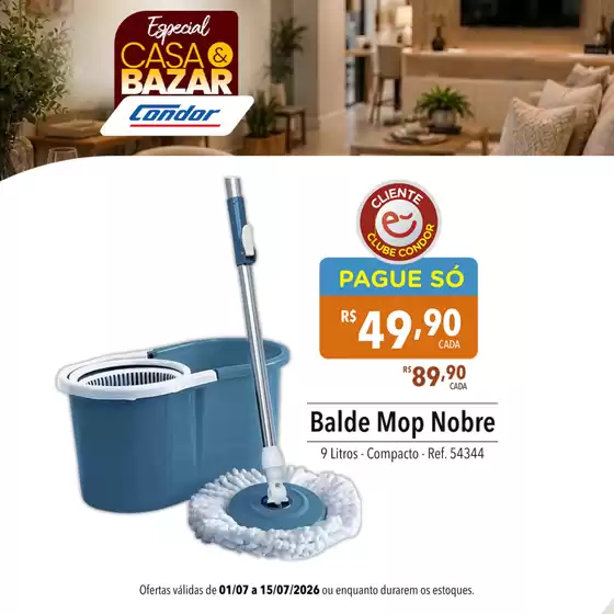 Catálogo Supermercados Condor | Economize agora com nossas ofertas | 2026-07-01T00:00:00.000Z - 2026-07-15T00:00:00.000Z