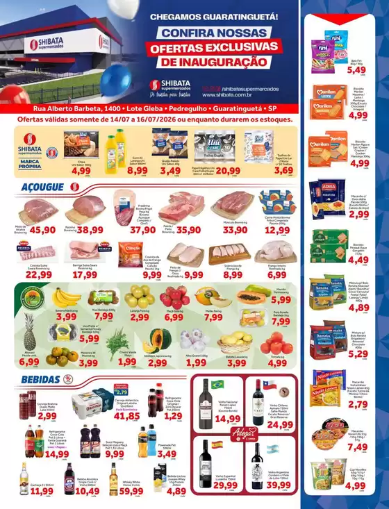 Catálogo Shibata Supermercados | Promoções especiais em andamento | 2026-07-14T00:00:00.000Z - 2026-07-16T00:00:00.000Z