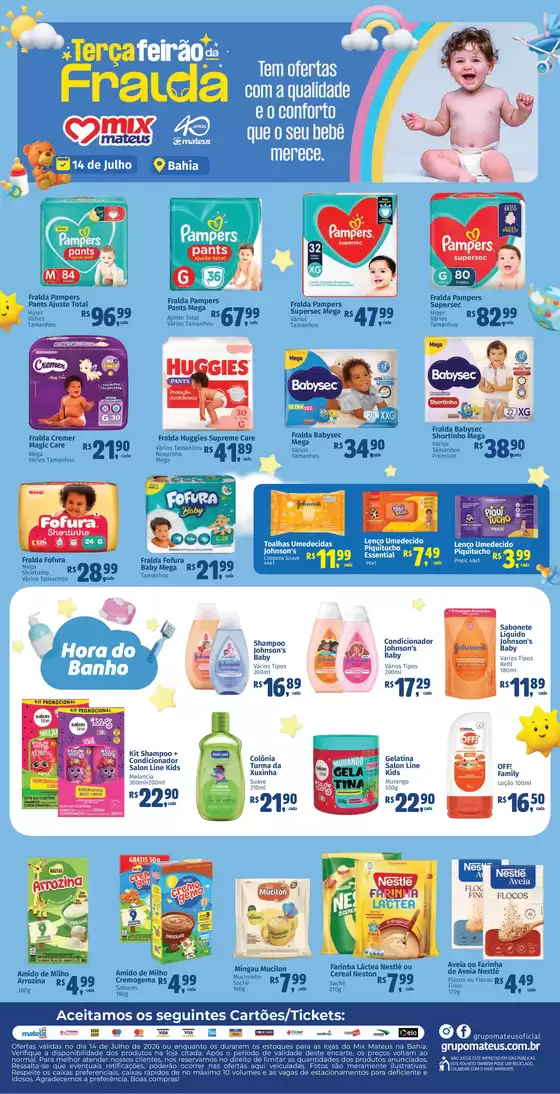 Catálogo Supermercados Mateus | Terça da Fralda | 2026-07-13T00:00:00.000Z - 2026-07-14T00:00:00.000Z