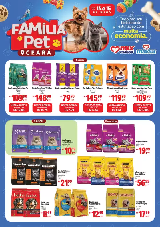 Catálogo Supermercados Mateus | Família Pet | 2026-07-13T00:00:00.000Z - 2026-07-15T00:00:00.000Z