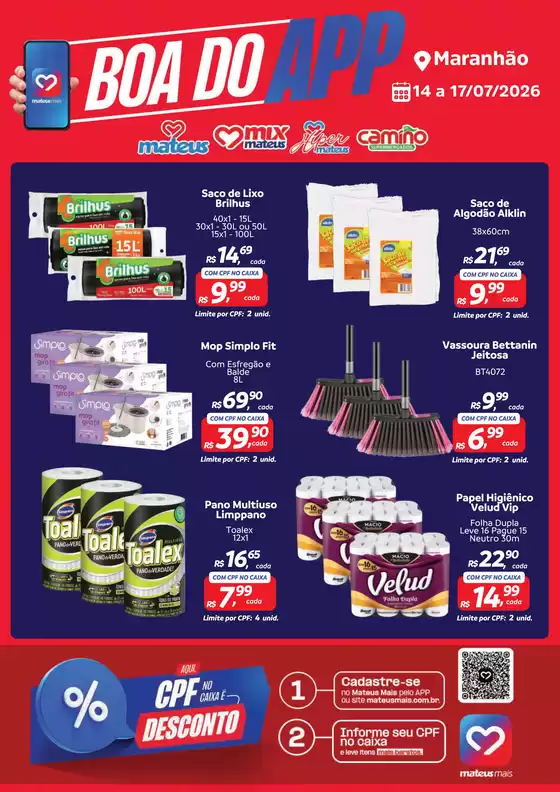 Catálogo Supermercados Mateus | Boa do App | 2026-07-13T00:00:00.000Z - 2026-07-17T00:00:00.000Z