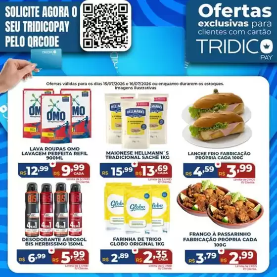 Catálogo Supermercados Tridico | Ofertas exclusivas para clientes com cartao Tridic  | 2026-07-15T00:00:00.000Z - 2026-07-16T00:00:00.000Z