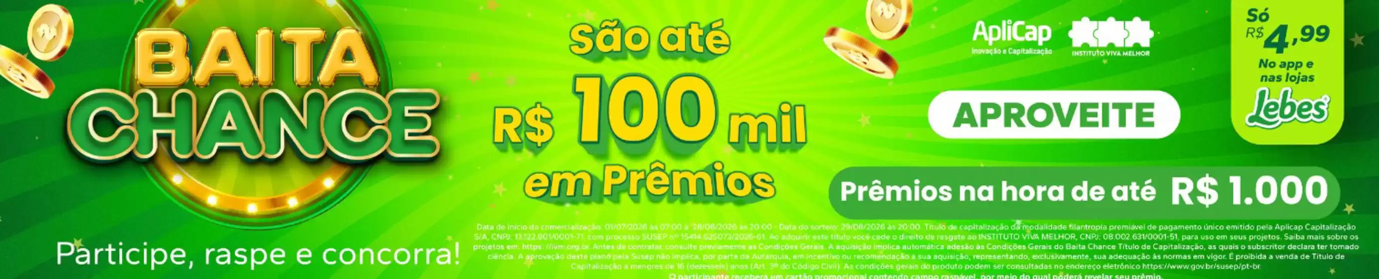 Catálogo Lojas Lebes | Baita Chance | 2026-07-15T00:00:00.000Z - 2026-08-28T00:00:00.000Z