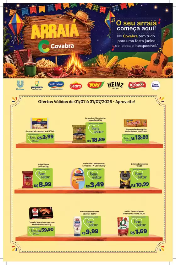Catálogo Covabra Supermercados | Ofertas para caçadores de pechinchas | 2026-07-01T00:00:00.000Z - 2026-07-31T00:00:00.000Z