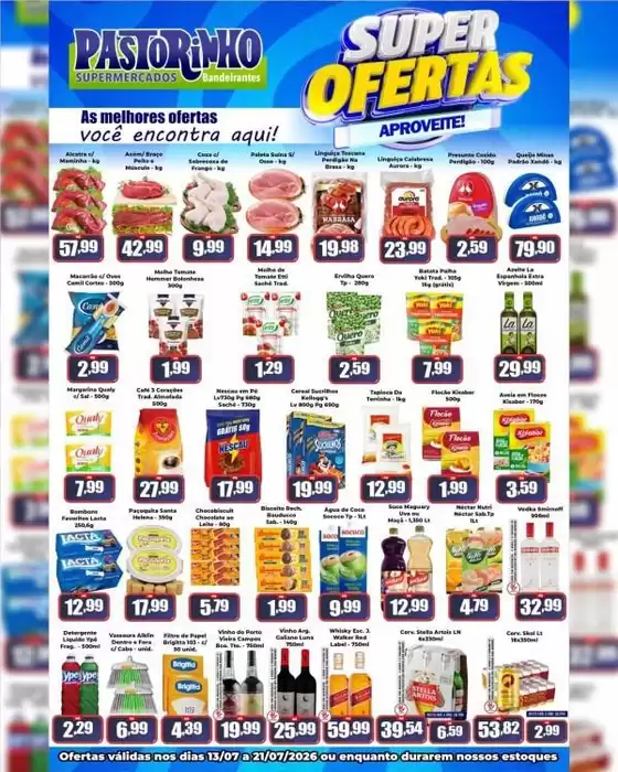 Catálogo Supermercado Pastorinho | Melhores ofertas para todos os caçadores de pechinchas | 2026-07-13T00:00:00.000Z - 2026-07-21T00:00:00.000Z