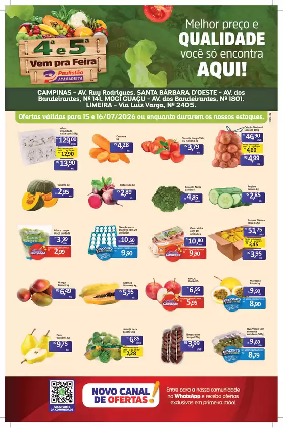 Catálogo Paulistão Atacadista | Ofertas especiais para você | 2026-07-15T00:00:00.000Z - 2026-07-16T00:00:00.000Z